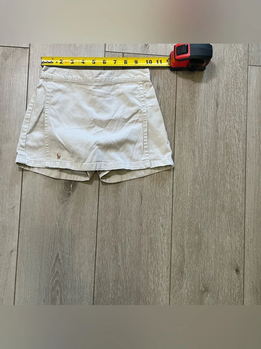 Polo Ralph Lauren 4T White Tennis Skort Old Money Aesthetic‎ Tan Y2k Vintage